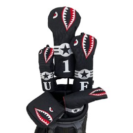 ROBUSTIN Golf Headcover Set Driver Fairway Wood Utility Camo (For Fairway, Black)