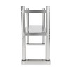 DYNAMI 2-Tier Stainless Steel Shelving, Adjustable Height Stainless Steel Storage