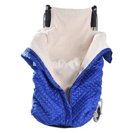 Windproof Heat Wheelchair Blanket Leg Blanket, Winter Wheelchairs Slip-On Bag Foot Muff Adults, Thickened Plush Knee Blanket for Wheelchair Users, Universal Fit Wheelchair Blanket for Wheelchair Users