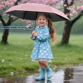 BAODINI Travel Essentials Mini Umbrella for Purse With Case Small Compact UV Sun Protection Lightweight Tiny Pocket Manual Open Close Umbrella for Women Kids and Men Fits Purse Backpack