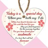 Mr and Mrs Wedding Gift Acrylic Heart Plaque - Bride