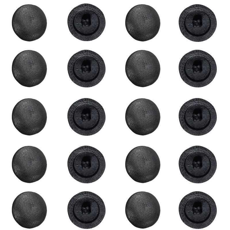 Moicstiy 500Pcs Plastic Screw Cap Covers, Self Tapping Decoration Screw