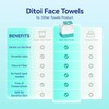 Ditoi Disposable Face Towels,Ultra Thick Face Towelettes XL, Lint-Free Facial