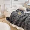 AShanlan Cuddly Blanket, Fluffy Blanket, Super Warm Flannel Sherpa Blanket,
