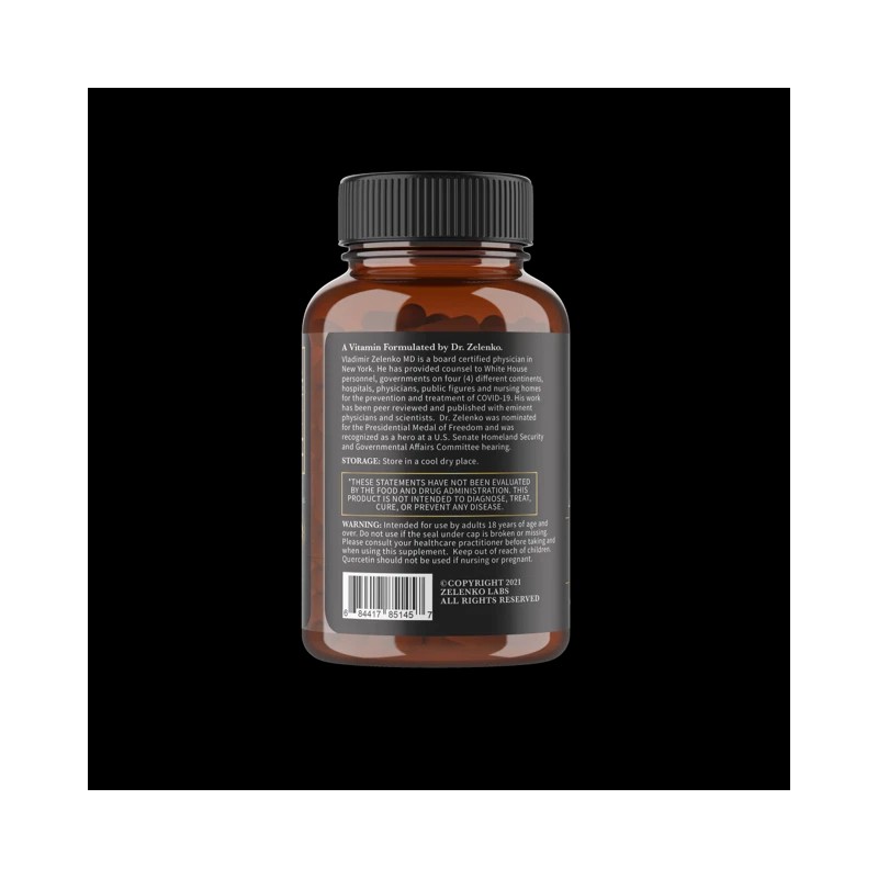 Zelenko Labs Z-STACK ZINC, QUERCETIN DIHYDRATE, VITAMIN C & D.