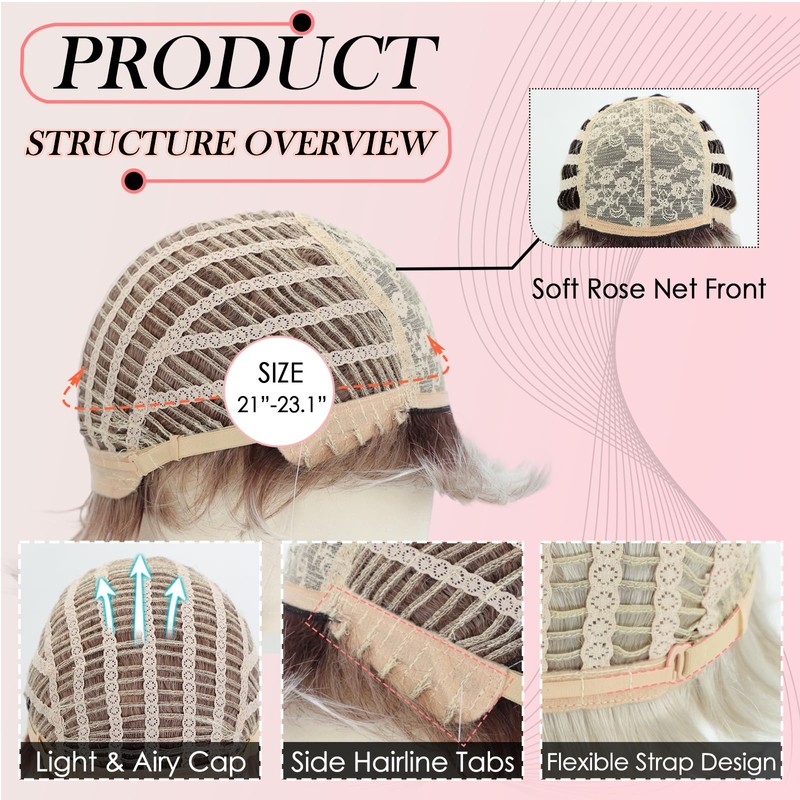Short Pixie Wig for White Women – Curly Deep Brown