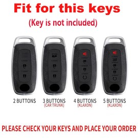 TECART Zinc alloy Key Fob Cover Key Case Shell Fit For Nissan Pathfinder Kicks X-Trail Rogue Ariya 2023,8 Gen New Teana Remote Smart Key Protector Key Holder 3/4/5 Buttons Brown