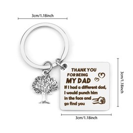 Hoosmoon Funny Dad Gifts From Daughter Son - Keyring for Father's Day, Birthday, or Any Occasion - Presents for Dads Who Have Everything