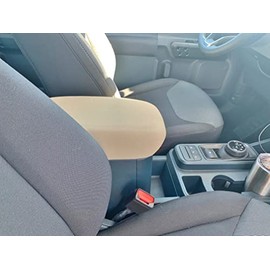 Auto Console Covers- Fits The Ford Maverick 2022-20245 Premium Center Console Armrest Cover Protective Water Resistant Neoprene Fabric - Tan