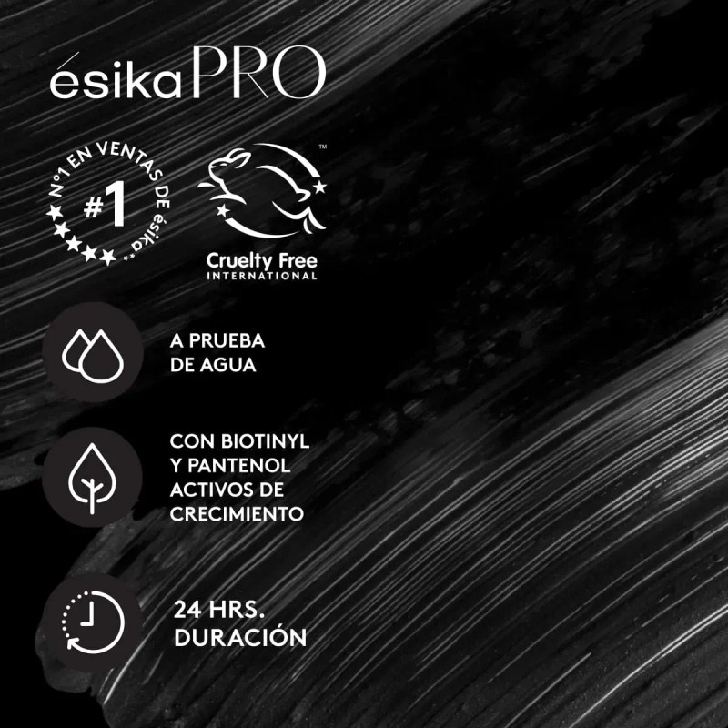 Máscara Pestañas Mega Full Size Ésika Rimel Gel Extensiones