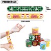 CCINEE 48pcs Christmas Slap Bracelets,Xmas Santa Elk Snap Bracelet Wristband