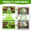 40PCS Garden Cloches for Plants with 80PCS Ground Stakes,Reusable Plant