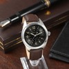 Calum Wristwatch, Leather Strap, Genuine Leather, Grain Leather, Watch, Smart