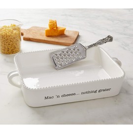 Mud Pie Macaroni and Cheese Baker and Cheese Grater Serving Set