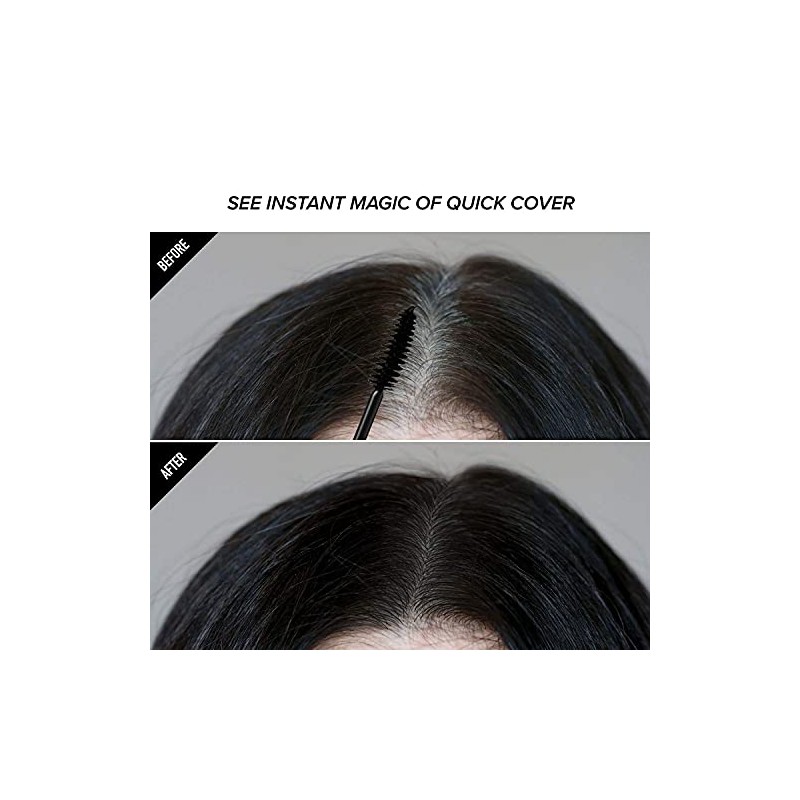 Kiss Colors Quick Cover Gray Hair Touch Up Brush Dark