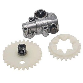 Carkio Oil Pump Worm Gear Wheel Combination Set Compatible with Stihl 038 048 MS380 MS381 Chainsaw