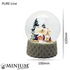 Snow globe sugar baker's house winter forest base beige sand