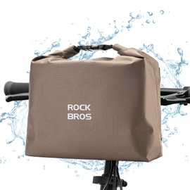 ROCKBROS Bike Handlebar Bag Waterproof Bicycle Basket Bag Front Bike Bag Large Capacity 2.5L-4L Adjustable Nylon Bicycle Accessories for Cycling Tool Bag Road Bag
