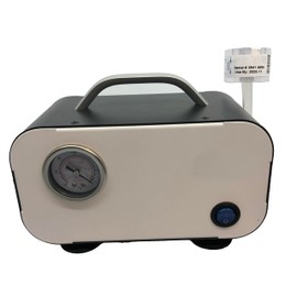 ES EVVIVA SCIENCES Vacuum Filtration Pump - Oilless Diaphragm Pump (10L/min) - Lab Filtration & Air Sampling - Compatible with Air Sampling Cassettes (Not Included) - Compact & Low Maintenance