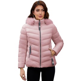MODERN BUBBLE Jackets for Women Winter Coats Shiny Puffer Jacket Womens Lightweight Warm Quilted Jackets for Women