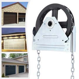 AGULIUM Garage Door Chain Hoist-1:1 Reduced Drive, Direct Drive Heavy Duty Chain Hoist for Roll Up Doors and Jackshaft Garage Door Openers, 330 Lbs Load Capacity