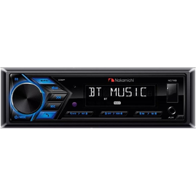 Nakamichi NQ711B 1-DIN Bluetooth USB AUX Radio Car stereo Digital