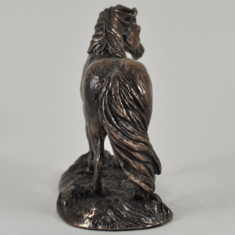 Shetland Pony 8cm High Cold Cast Bronze Sculpture by Harriet