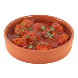 Restaurantware-Terra Tek 15.2 Ounce Terracotta Cazuelas, 2 Brown Glazed Clay Pots For Cooking - Oven-Ready, Microwavable, Terracotta Serving Pots, Dishwashable, For Cooking And Serving