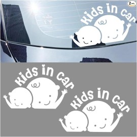 NoBrand 2PCS in Car Sticker Decal, on Board Car Decal, on Board Sign for Car Safety Driv