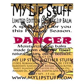My Lip Stuff-Dancer (Hot Buttered Rum Flavor) Limited Edition Holiday Lip Balm