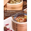 AutJrny Cedar Steamer Basket 10 Inch | Extra-Deep 2 Tier