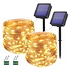 Lezonic Solar Fairy Lights, 2 Pack 240 LED Outdoor Waterproof
