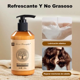 Elastina Hidratante Definidora Marroquí 300g Crema Definidora de Rizos Voluminizadora Marroquí para el cuidado del cabello de rizos secos y dañados