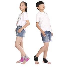 Children's Ankle Bandages, Foot Brace Breathable (1 Pair), Ankle Support for Boys and Girls, Ankle Braces for Running, Dancing, Martial Arts, Scooter, Skiing, Basketball, Football, Black, M