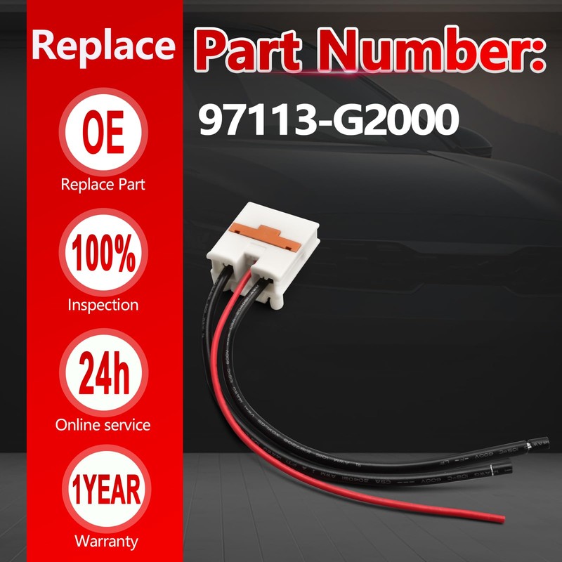 Blower Motor Connector Fits for 2018-2024 Kia Forte Replace Part