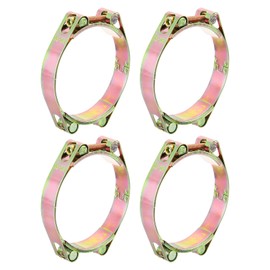 sourcing map 4 Pack T-Bolt Hose Clamp, 0.8" Heavy Duty Adjustable Tube Clamps Radiator Hose Clamp Working Range 80-90mm for 3.15"-3.54" Hose ID Intake Soft Hose Intercooler Clamp