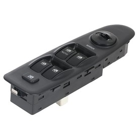 Power Window Switch 2001-06 For Hyundai Elantra Black Manual Door Locks (without Power Locks) Front Left Driver Side Window Lift Switch 93570-2D000, 935702D000