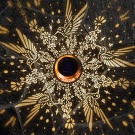 Outdoor Solar Waterproof Lantern Hummingbird Element Chandelier for Women mom Grandma Birthday Gift Memorial Gift Suitable for Balcony, Porch, Courtyard, Garden Decoration (Hummingbird)