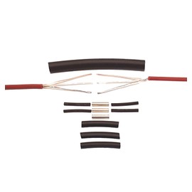 LuxHeat Floor Heating Single Splice Kit for Floor Heating Cables and Mats - Splice Kit Includes: Ferrules and 2X Heat Shrink for Double Insulation