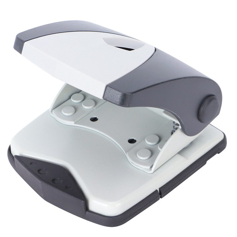 Hole Punch Small Plastic Adjustable Positioning Punching Machine for Stationery