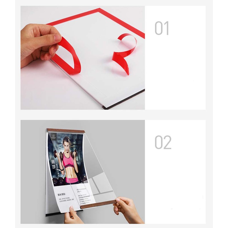 SVIAO Acrylic Clear Sign Holder Wall Hanging Photo Display Pop