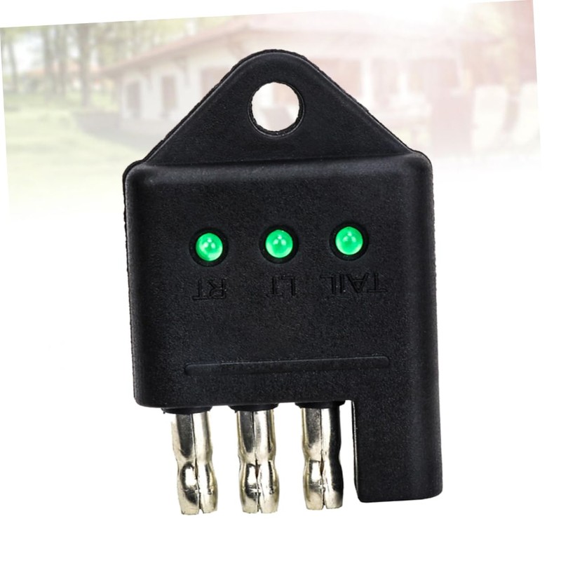 Ciieeo Pin Trailer Circuit Tester Socket Connection Tool with LED