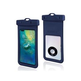 Dtmeng 2 Stück wasserdichte Handyhülle, IP68 Wasserdicht Handytasche Hülle mit Schwammluftpolster, für Große Handys mit Hülle, Unterwasser Handytasche für iPhone16-11（2 Stück-blau und pink）