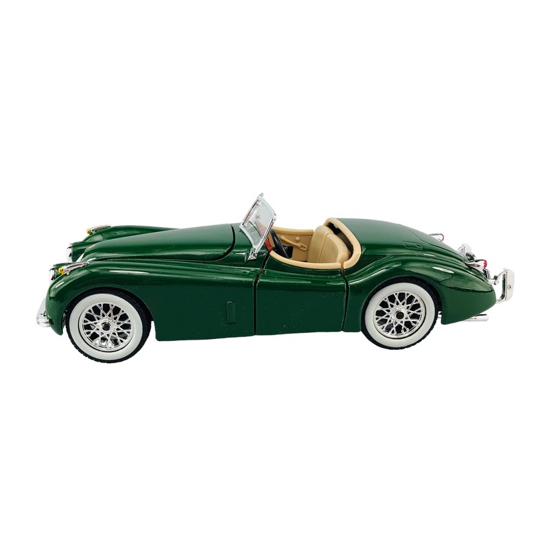 Jaguar XK 120 Roadster Convertible Green 1948-1954 1/24 Burago Model