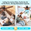 Niifawh 15pcs Ceiling Fan Filters for Blades Easy-Stick Strong Fixity