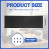PATIKIL Rectangle Magnetic Vent Covers 12x4 Inch, 2 Pcs Floor