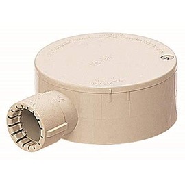 Mirai Industry MFSM22-1GM Exposure Round Box, G Type, 1 Side, PF Pipe 22 Compatible, Milky White