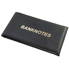 MC.Sammler Banknote Album Pocket Album for 20 Banknotes Coin Album Scrapbook Black