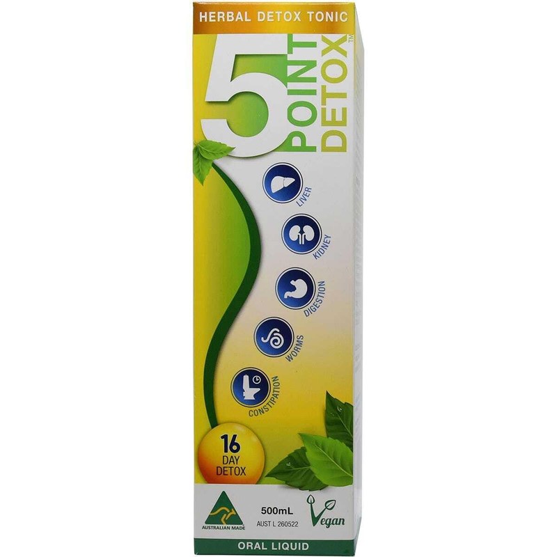 Point Pharma 5 Point Detox Herbal Tonic 500 ml, 0.56499999999999995