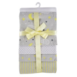 UD_Yellow Flannel Receiving Blanket - 4 Pack  3211y